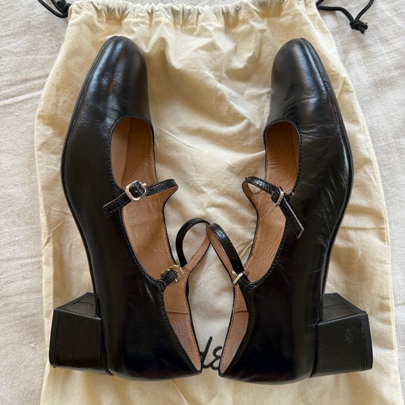 Madewell Black Leather Flats - Picture 4 of 5